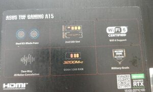 Ноутбук asus tuf gaming a15